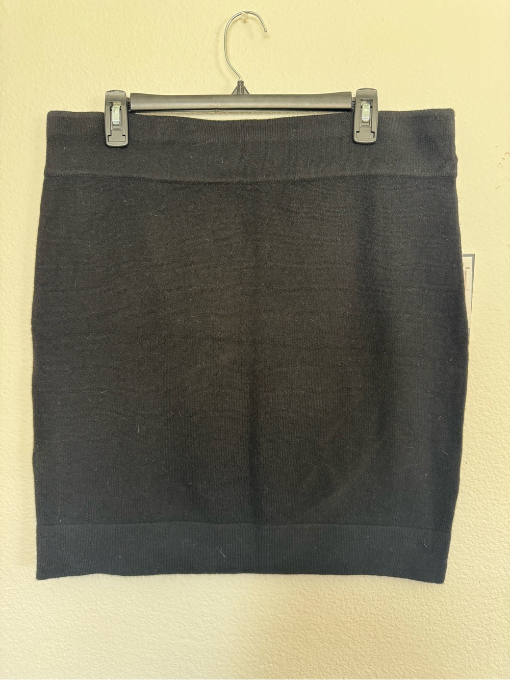 Sutton Studio Black Knit Pencil Skirt